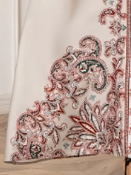 Abaya Brodée Blanche – Élégance & Raffinement