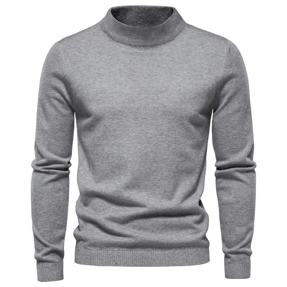 Pull Homme Col Montant – Style Chic Décontracté – Automne & Hiver