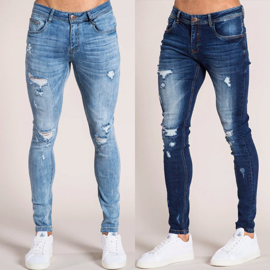 Jean Slim Déchiré Homme – Confort et Style Urbain