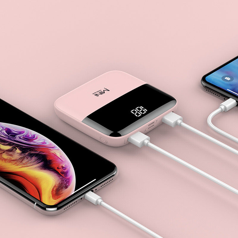 Mini Power Bank 10000mAh – Compact, Stylé & Ultra-Puissant