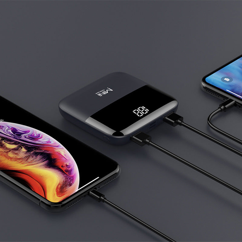 Mini Power Bank 10000mAh – Compact, Stylé & Ultra-Puissant