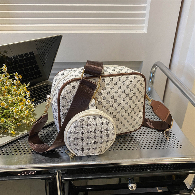 Sac Bandoulière Élégant – Style Luxe Motif Quadrillé