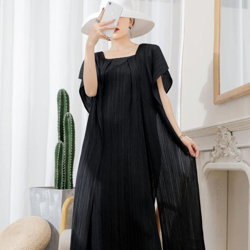 ️ Robe plissée fluide “Élégance Douce” – Style chic & moderne