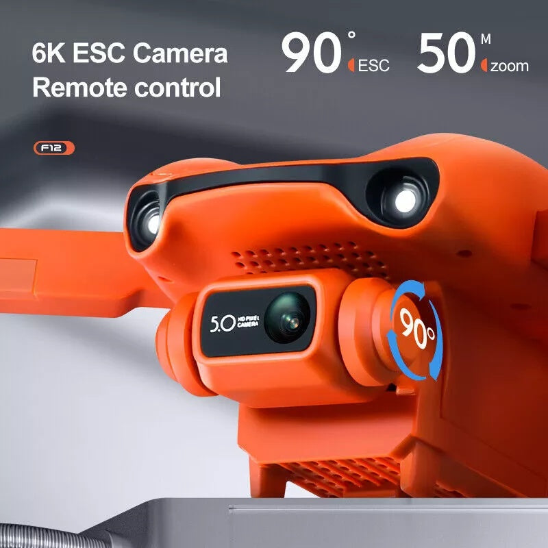 Drone F12 Brushless ESC – Caméra 6K Ultra HD & GPS Intelligent