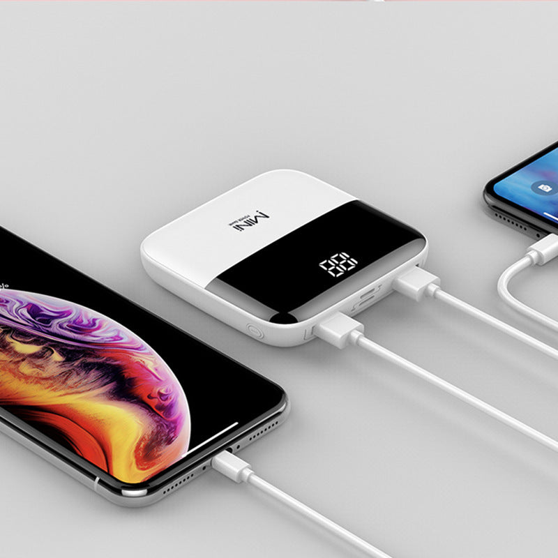 Mini Power Bank 10000mAh – Compact, Stylé & Ultra-Puissant