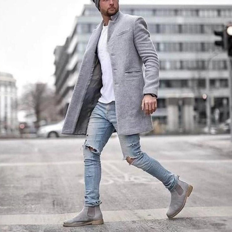 Manteau Long Homme – Élégance Street & Minimalisme Urbain