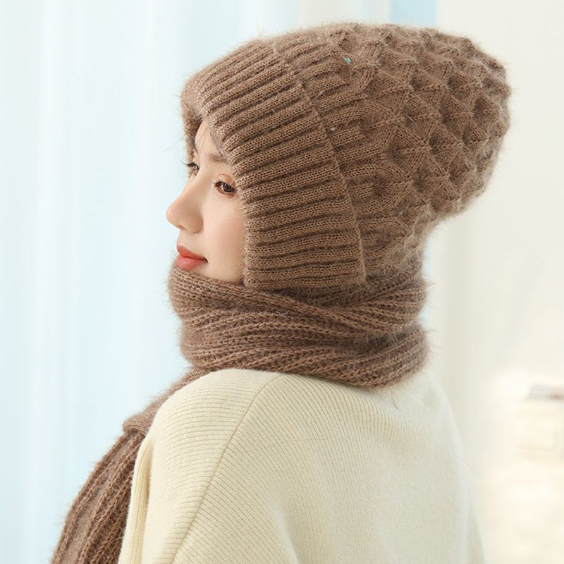 Bonnet & Écharpe Douceur Hivernale™ – Chaleur, Confort & Élégance