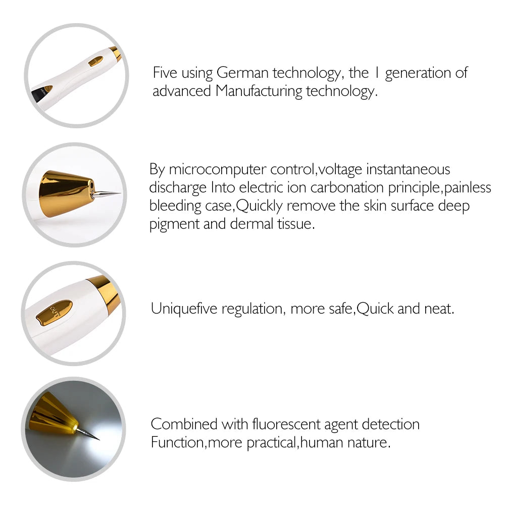 Stylo Laser Esthétique – Élimination des Taches, Grains de Beauté et Tatouages