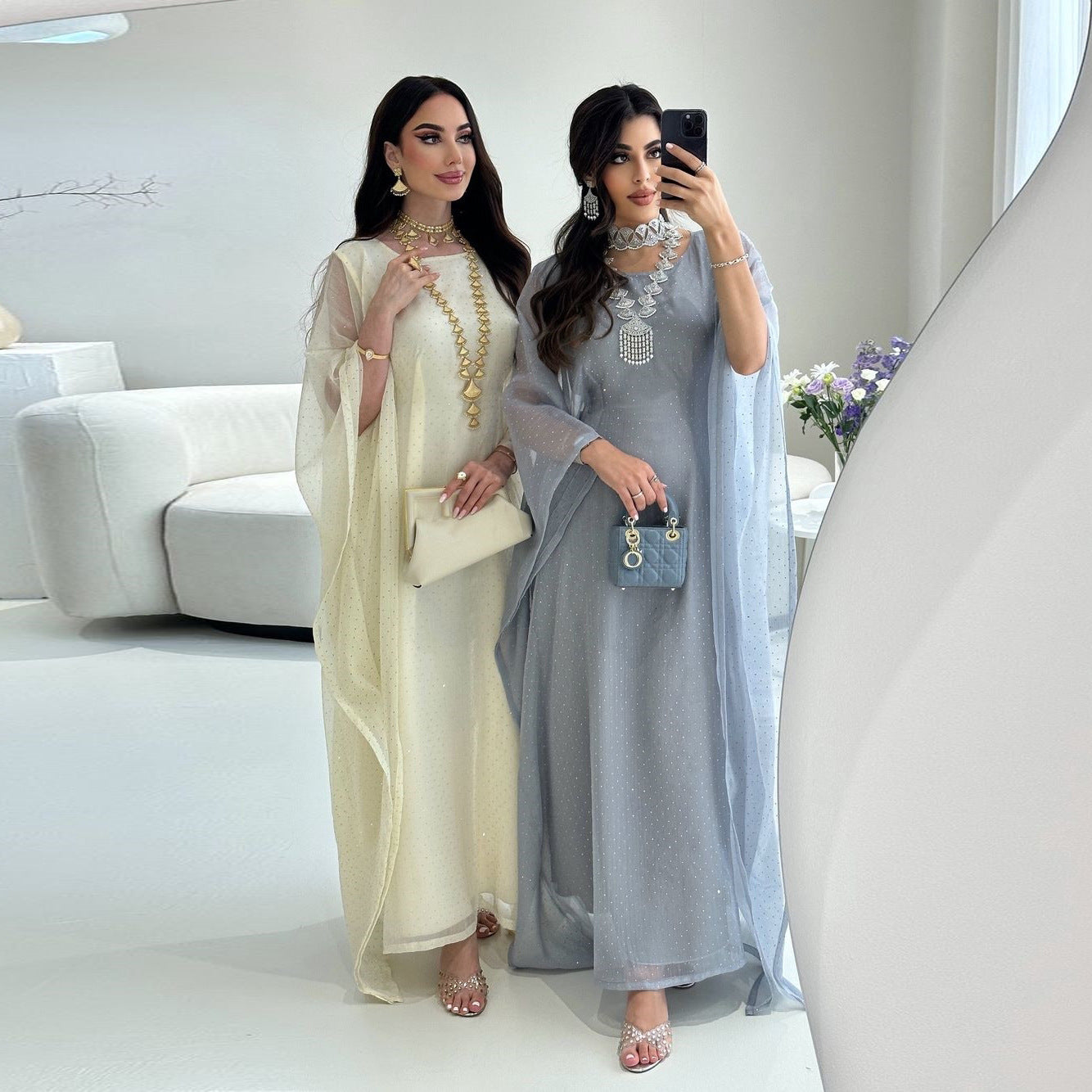 Women's Pullover Robe Waist-slimming Long Dress