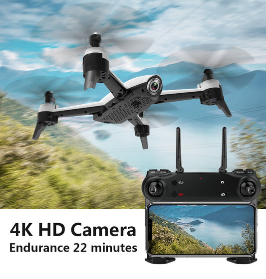 Drone caméra 4K HD avec télécommande – 22 min d’autonomie & stabilisation