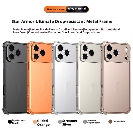 Coque Métal Anti-Choc iPhone – Protection & Élégance