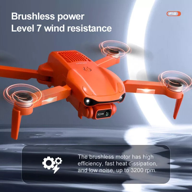 Drone F12 Brushless ESC – Caméra 6K Ultra HD & GPS Intelligent