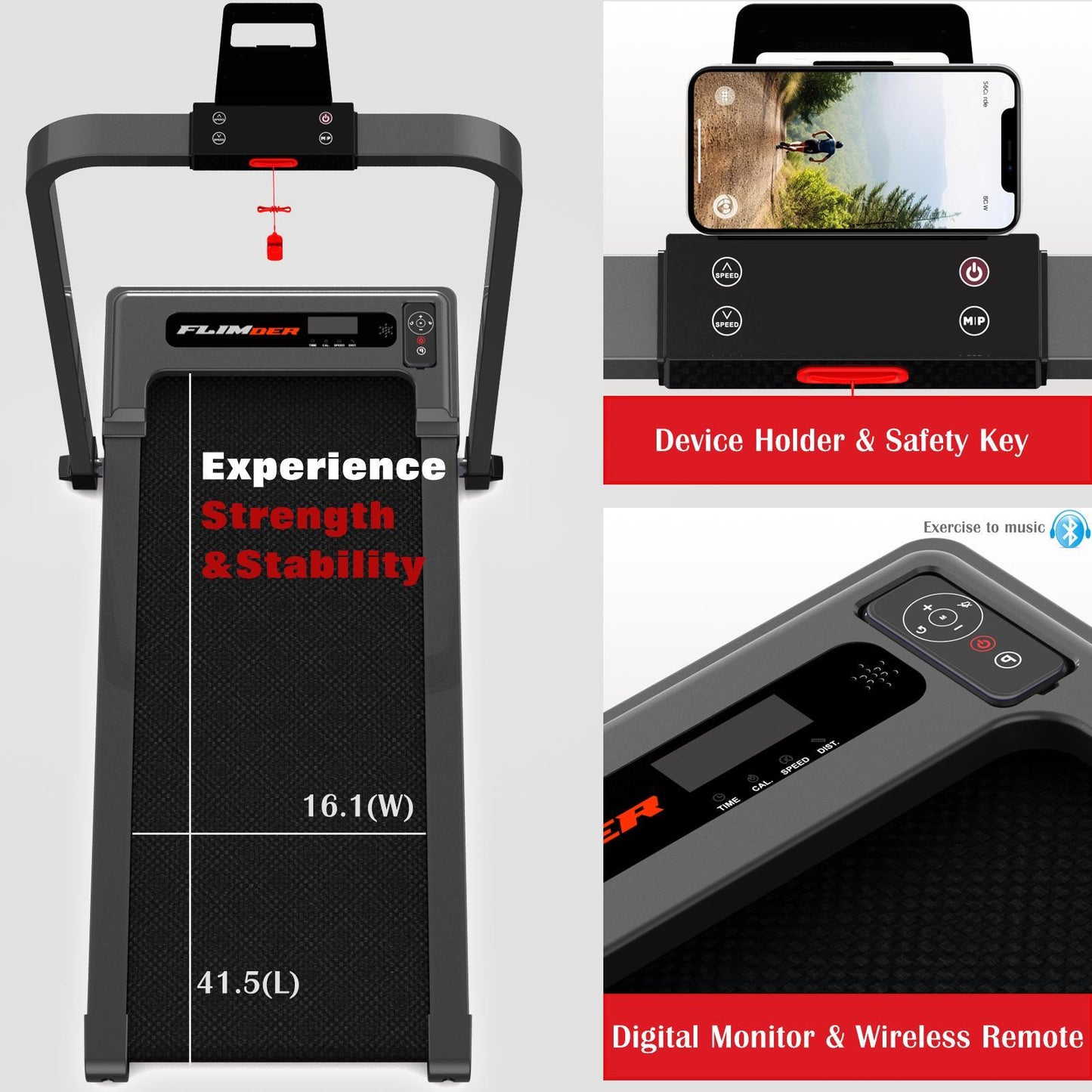 Tapis de Course Pliable 2 en 1 – Marche & Running – Écran LED & Télécommande