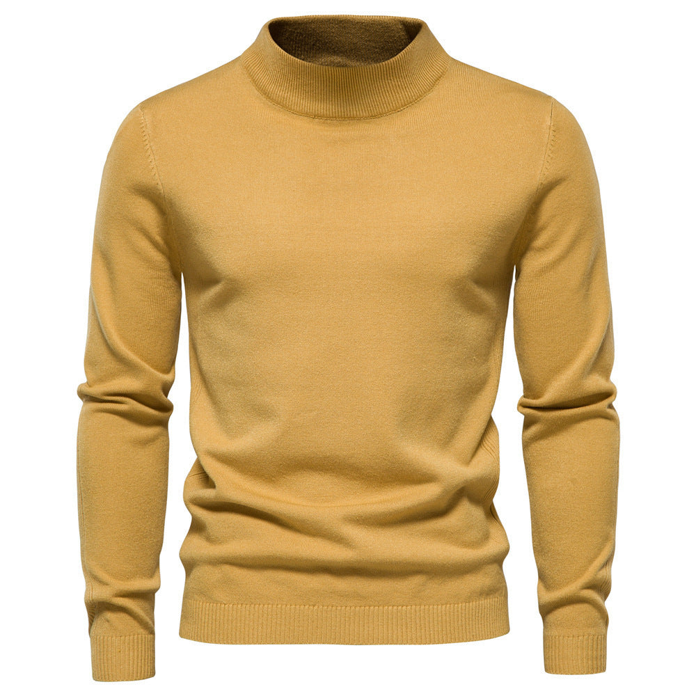 Pull Homme Col Montant – Style Chic Décontracté – Automne & Hiver